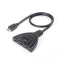 3 puertos de cerdo Tail HDMI 1080p Switch Splitter Switcher HUB Box Cable para TV HDTV DVD PS3 Xbox 360 Caja de cable